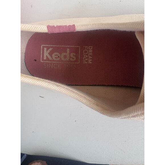 Keds Dream Foam WF61315 Size 7.5 Platform Sneakers Cream Rose Peach - Picture 2 of 8